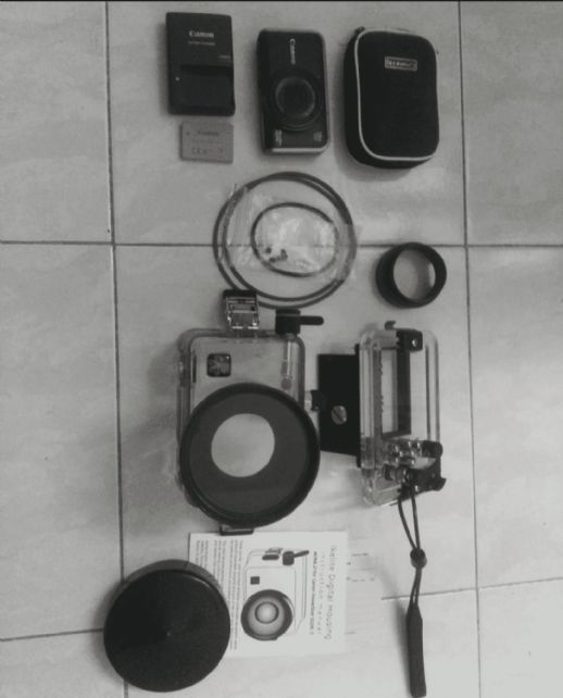 Scafandro + macchina Canon SX210